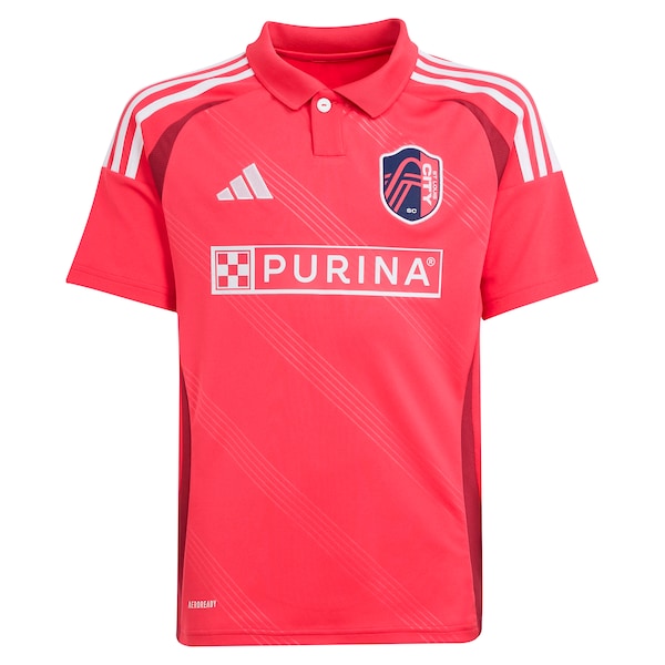 Adidas St. Louis CITY SC Youth 2025 Forever CITY Red Replica Custom Jersey