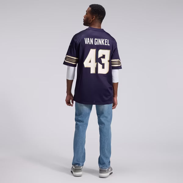 Andrew Van Ginkel Minnesota Vikings Nike 2026 Rivalries Collection Game Jersey - Purple