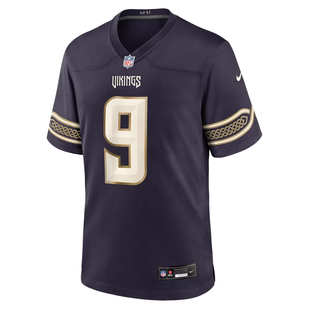 J.J McCarthy Minnesota Vikings Nike 2026 Rivalries Collection Game Jersey - Purple