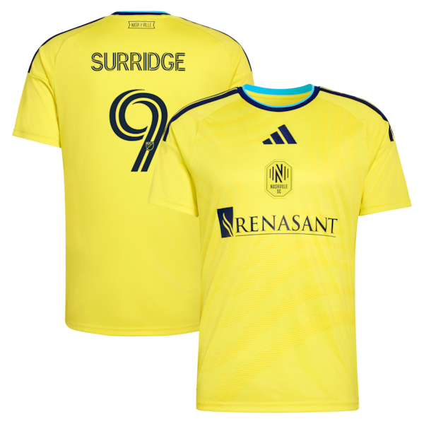 Customized Nashville SC 2026 The Reverb Kit Replica Custom Jersey Yellow