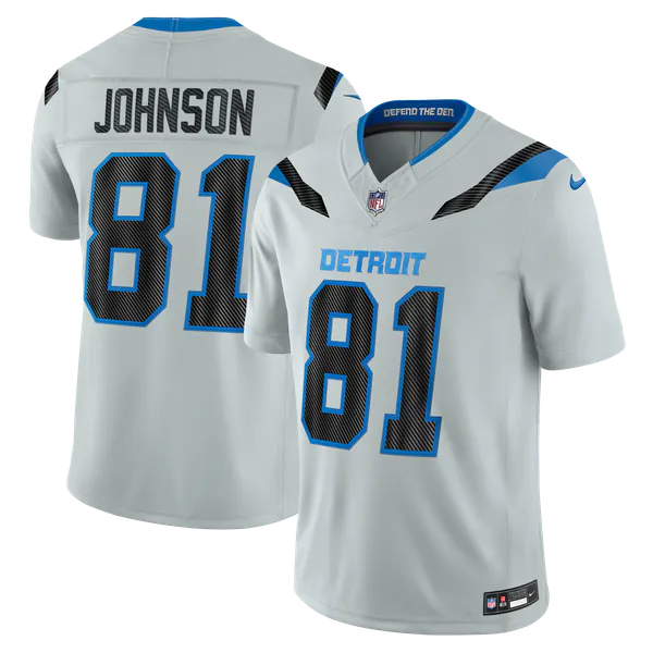 Calvin Johnson Detroit Lions Nike 2026 Rivalries Collection Stitched Limited Jersey - Silver