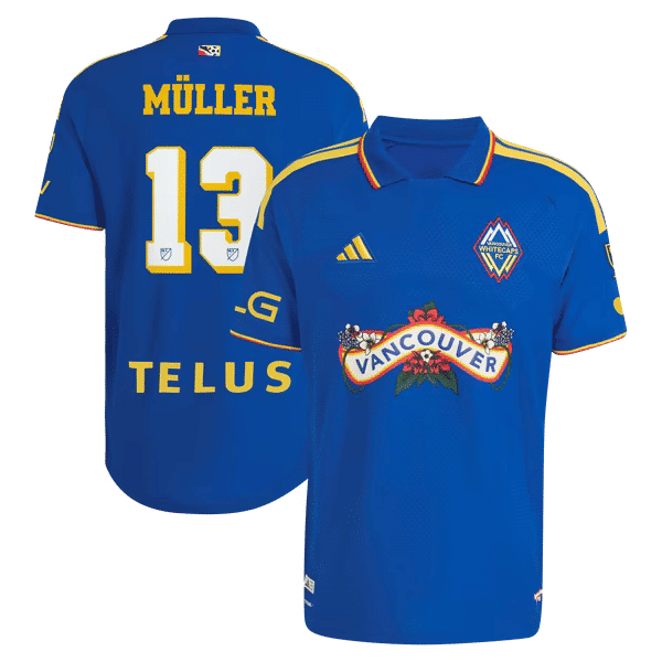 Thomas Müller Vancouver Whitecaps FC adidas 2026 Archive On-Field Authentic Jersey - Royal