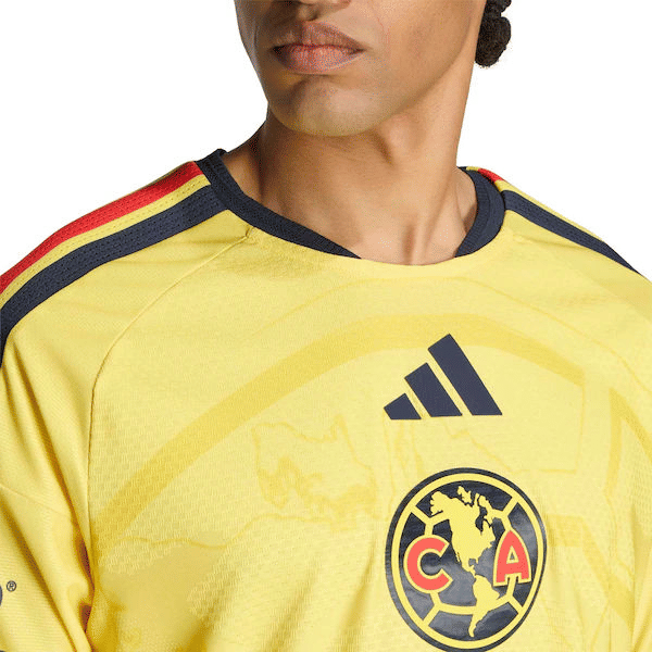 Club America adidas 2026/27 Home On-Field Authentic Long Sleeve Jersey - Yellow