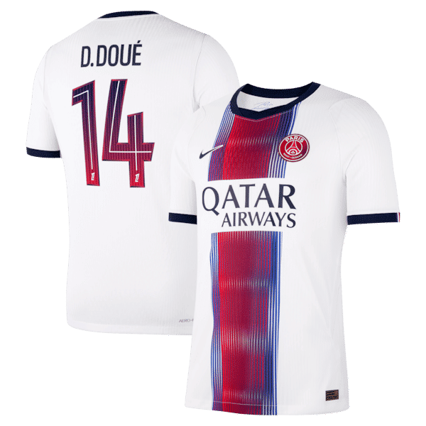 Désiré Doué Paris Saint-Germain Nike 2026/27 Away Match Authentic Jersey - White