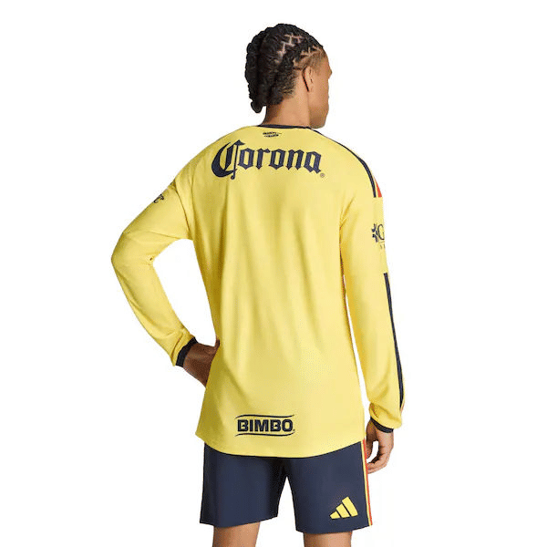 Club America adidas 2026/27 Home On-Field Authentic Long Sleeve Jersey - Yellow