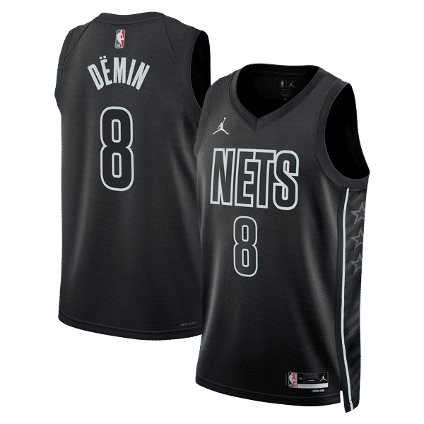 JERSEY INTL (JI) Unisex Jordan Brand Brooklyn Nets Egor Dëmin Jersey