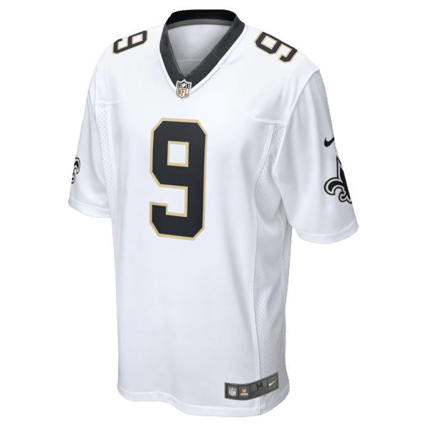 Custom Drew Brees New Orleans Saints Game Jersey White