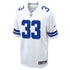 Custom Javonte Williams Dallas Cowboys Game Jersey White