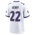 Custom Derrick Henry Baltimore Ravens Game Jersey White
