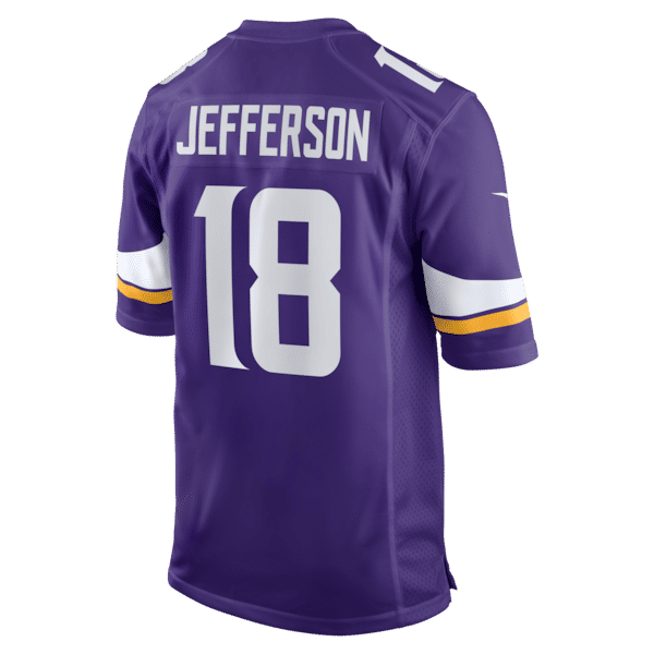 Custom Justin Jefferson Minnesota Vikings Game Jersey Purple