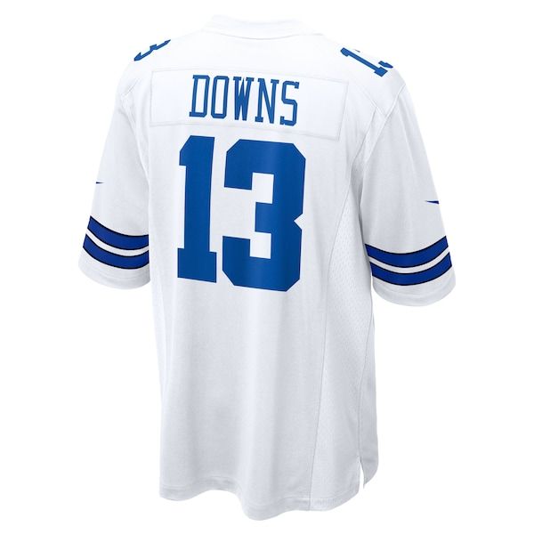 Custom Caleb Downs Dallas Cowboys Game Jersey White