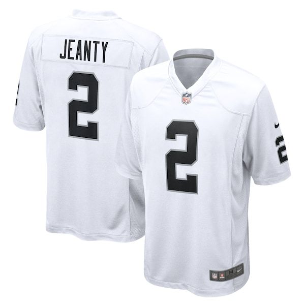 Custom Ashton Jeanty Las Vegas Raiders Game Jersey White
