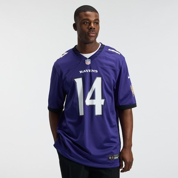 Custom Kyle Hamilton Baltimore Ravens Game Jersey Purple