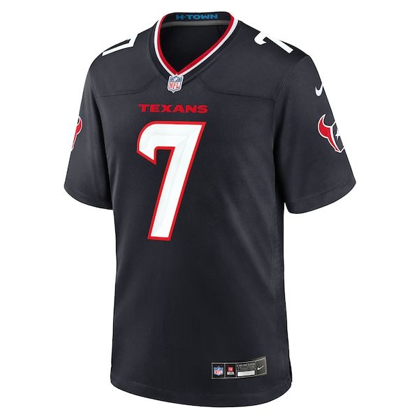 Custom C.J. Stroud Houston Texans Game Jersey Navy