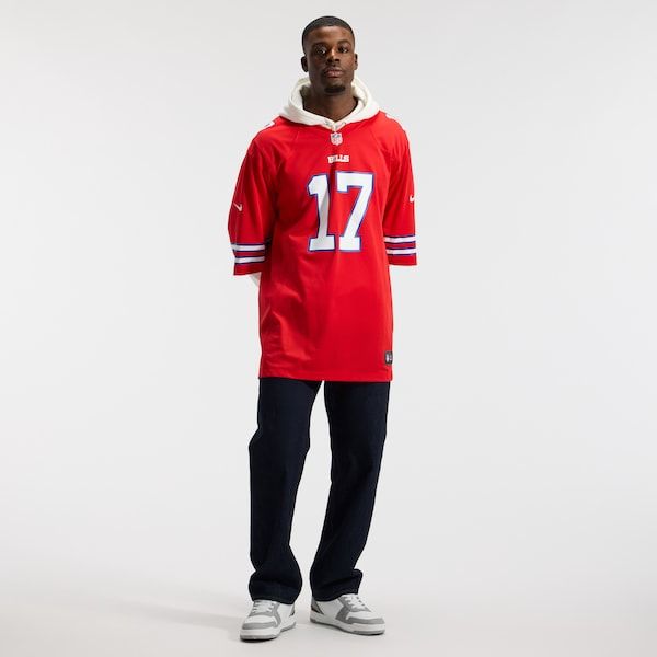 Custom Josh Allen Buffalo Bills Game Jersey Red