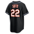 Custom Juan Soto New York Mets Alternate Replica Jersey Black