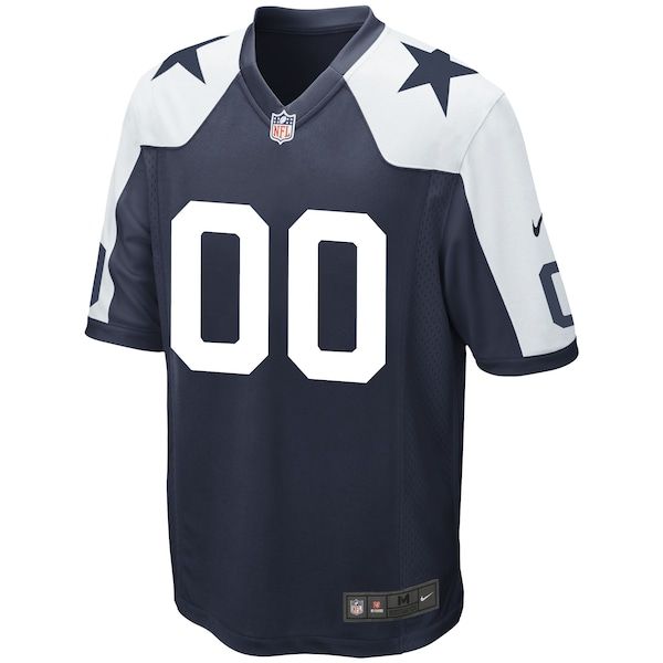 Custom Dallas Cowboys Custom Game Jersey Navy
