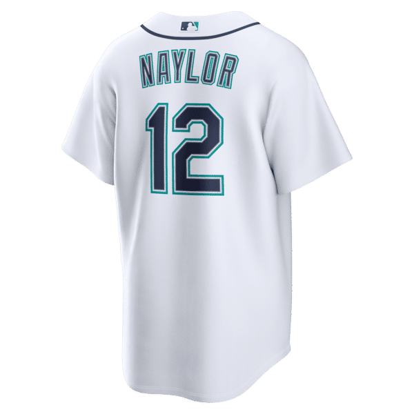 Custom Josh Naylor Seattle Mariners Home Replica Jersey White