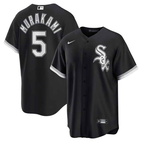 Custom Munetaka Murakami Chicago White Sox Alternate Replica Jersey Black