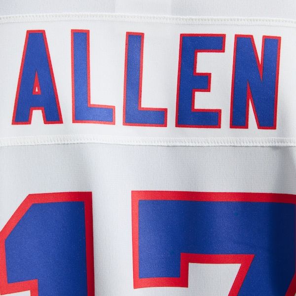 Custom Josh Allen Buffalo Bills Alternate Game Jersey White