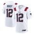 Custom Tom Brady New England Patriots Retired Game Jersey White