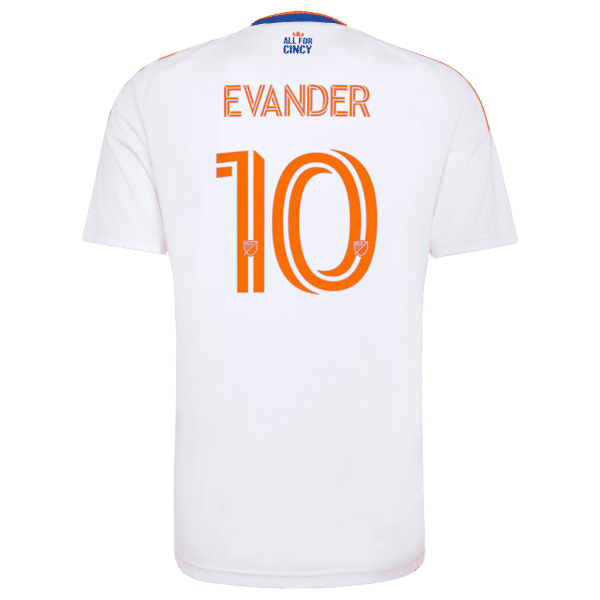 Customized Evander Da Silva Ferreira FC Cincinnati 2026 The Seven Hills Kit Replica Jersey White