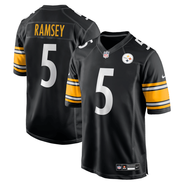 Custom Jalen Ramsey Pittsburgh Steelers Game Jersey Black