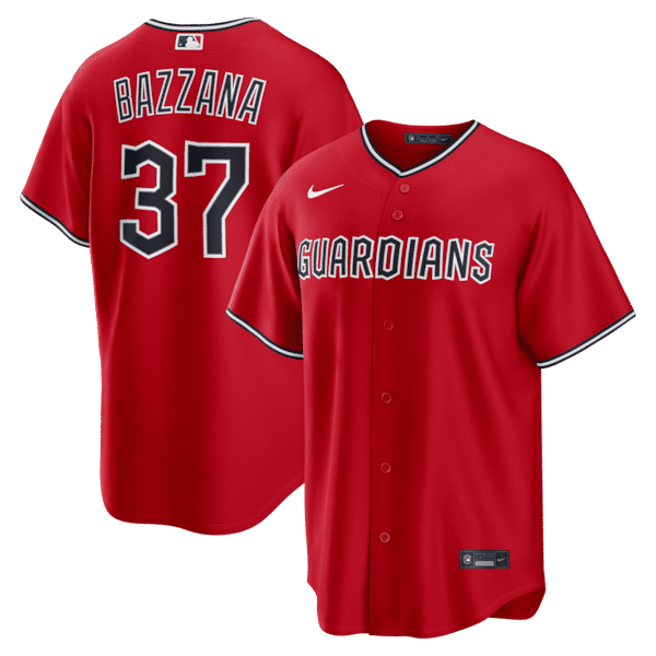 Custom Travis Bazzana Cleveland Guardians Alternate Replica Jersey Red