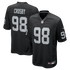 Custom Maxx Crosby Las Vegas Raiders Game Jersey Black