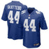 Custom Cam Skattebo New York Giants Game Jersey Royal