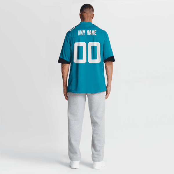 Custom Jacksonville Jaguars Custom Game Jersey Teal