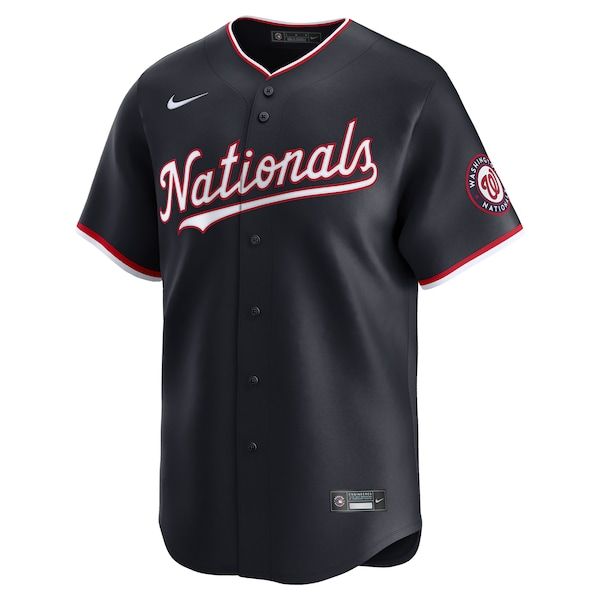 Custom Washington Nationals Alternate Limited Custom Jersey Navy