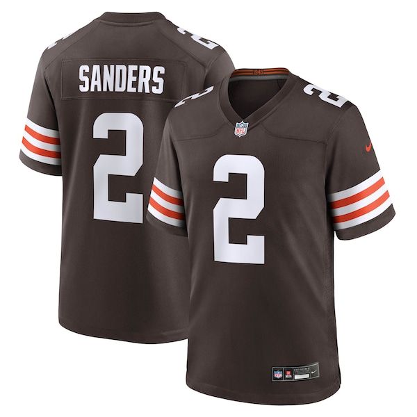Custom Shedeur Sanders Cleveland Browns Game Jersey Brown