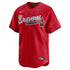 Custom Atlanta Braves Alternate Limited Custom Jersey Red