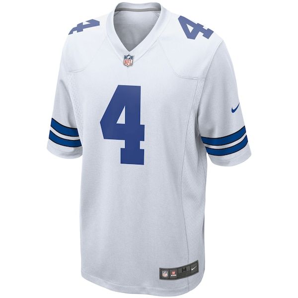 Custom Dak Prescott Dallas Cowboys Game Jersey White