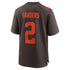 Custom Shedeur Sanders Cleveland Browns Alternate Game Jersey Brown