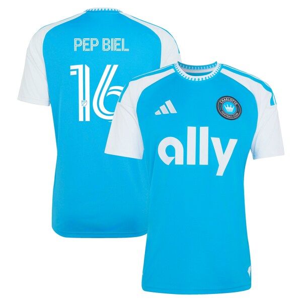 Customized Pep Biel Charlotte FC 2026 Carolina Kit Crowns Up Replica Jersey Blue