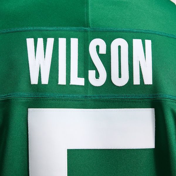 Custom Garrett Wilson New York Jets Vapor F.U.S.E. Stitched Limited Jersey Green