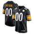 Custom Pittsburgh Steelers Custom Game Jersey Black