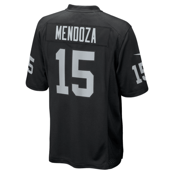 Custom Fernando Mendoza Las Vegas Raiders 2026 NFL Draft First Round Pick No. 1 Game Jersey Black
