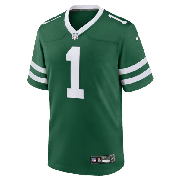 Custom Kenyon Sadiq New York Jets 2026 NFL Draft First Round Pick No. 16 Game Jersey Legacy Green