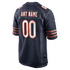 Custom Chicago Bears Custom Game Jersey Navy