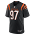 Custom Dexter Lawrence II Cincinnati Bengals Game Jersey Black