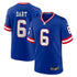 Custom Jaxson Dart New York Giants Alternate 2 Classic Game Jersey Royal