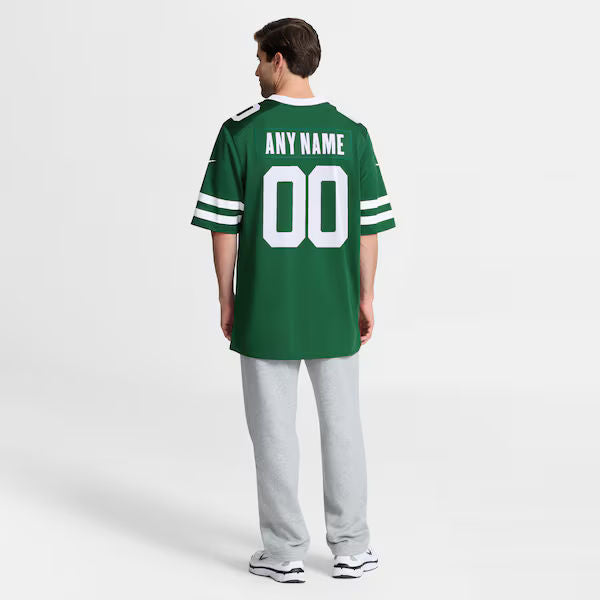 Custom New York Jets Custom Game Jersey Legacy Green