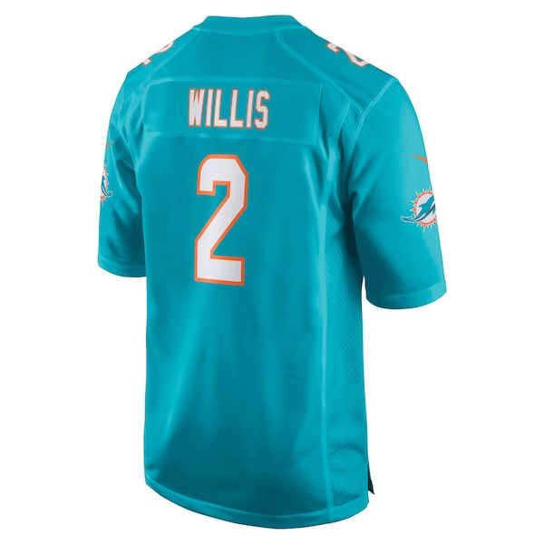 Custom Malik Willis Miami Dolphins Game Jersey Aqua