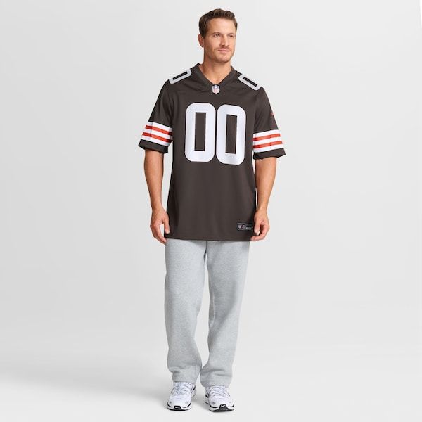 Custom Denzel Boston Cleveland Browns Game Jersey Brown
