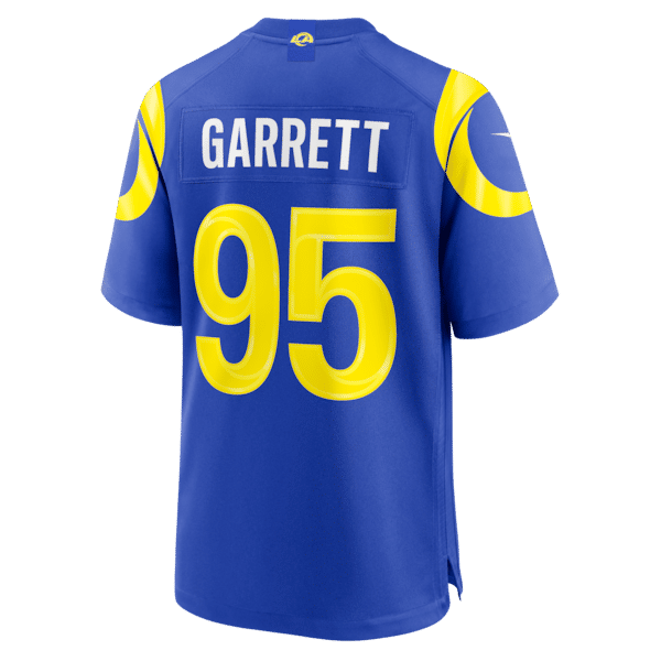 Custom Myles Garrett Los Angeles Rams Game Jersey Royal
