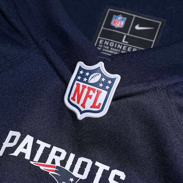 Custom A.J. Brown New England Patriots Game Jersey Navy