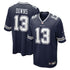 Custom Caleb Downs Dallas Cowboys 2026 NFL Draft First Round Pick No. 11 Game Jersey Navy